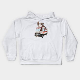 Big Worms Ice Cream Truck Kids Hoodie